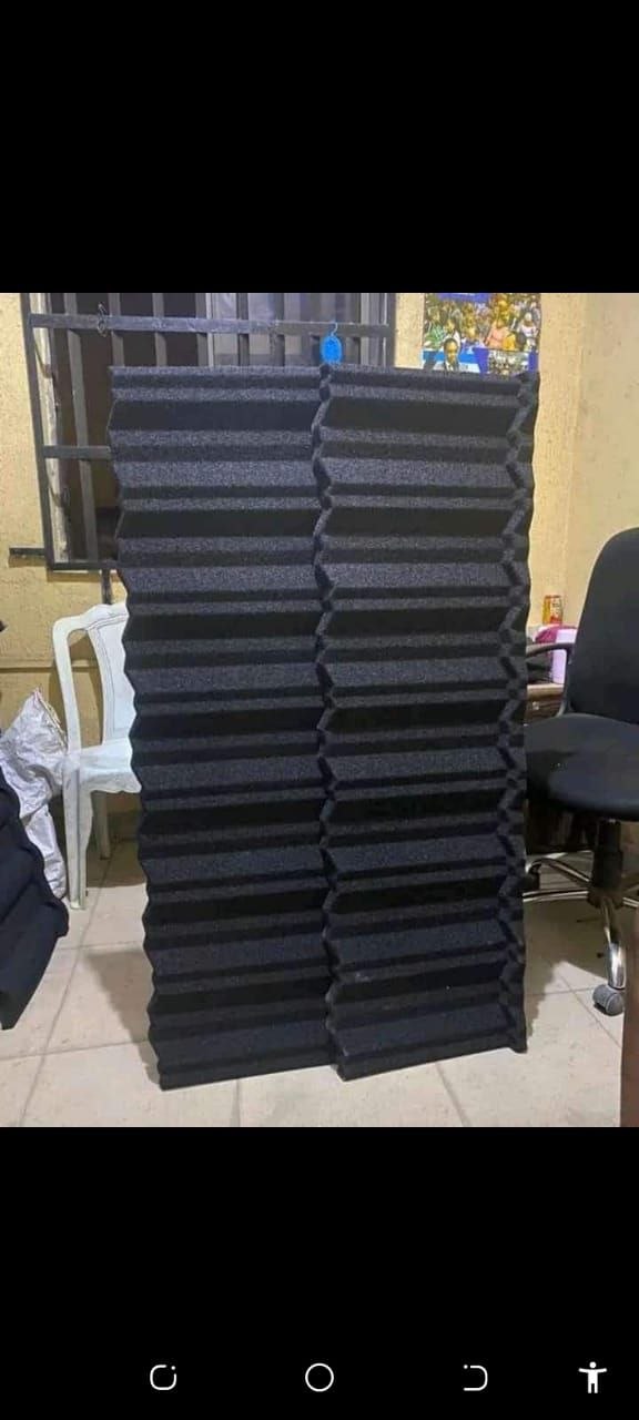 Black Roofing Tile Stock